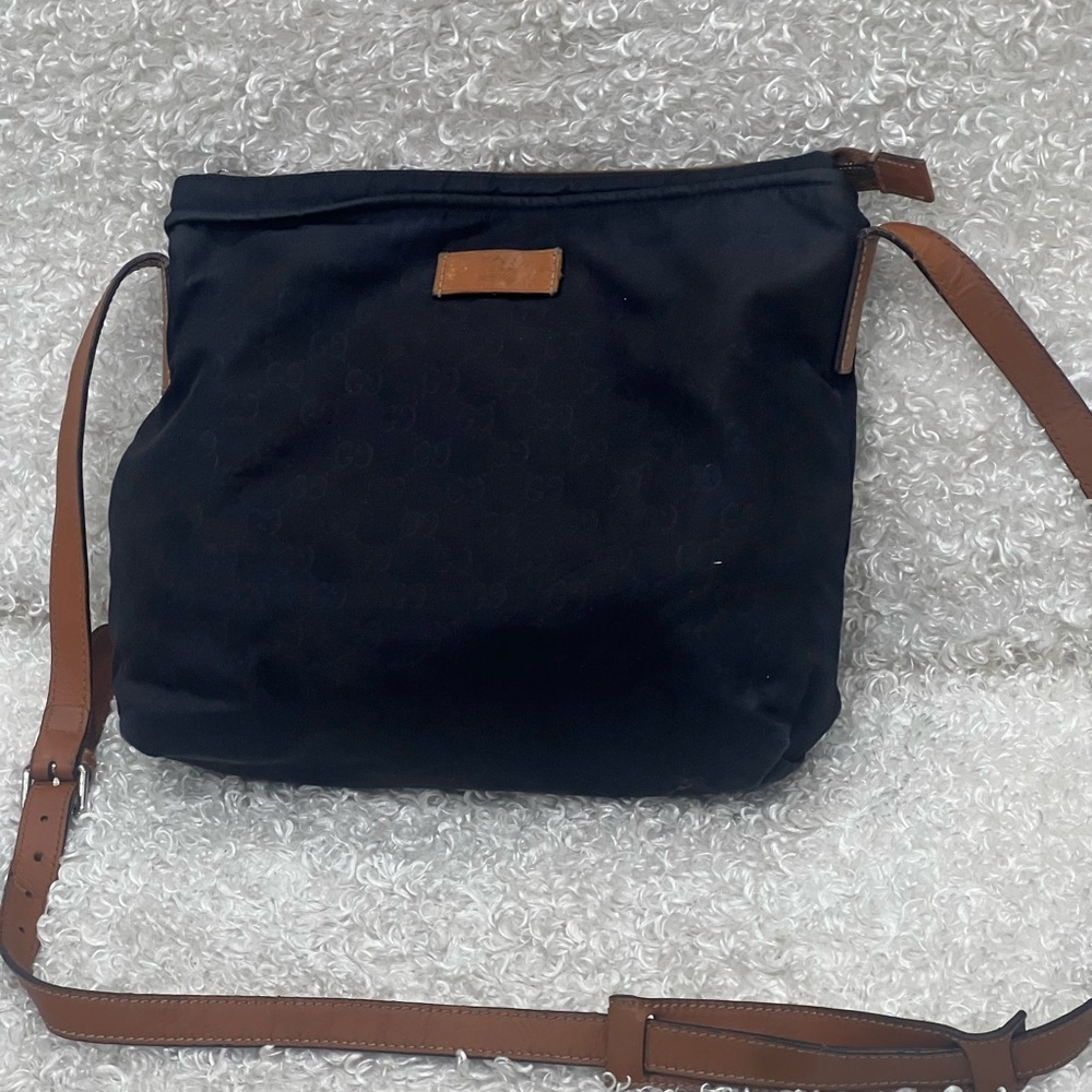 Gucci GG Nylon Messenger Bag